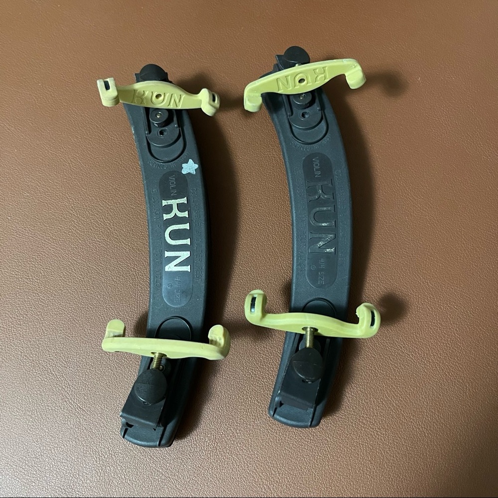 TWO Violin shoulder rest - size 4/4 - KUN